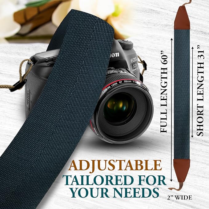 Art Tribute Custom Green Camera Strap - Image 7