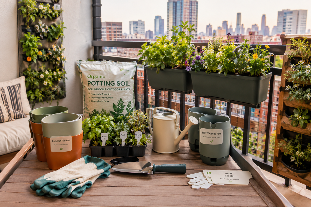 10 Must-Have Balcony Gardening Supplies for Small Spaces