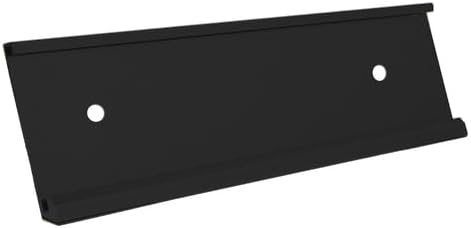 Executive Wall Nameplate Sign Holder Black Aluminum Fits 2x10 Plastic Office Door Name Plate or Cubicle Option| Made in USA