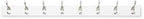 Amazon Basics Wall Mounted Modern Coat Rack by AmazonBasics