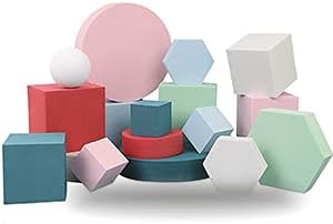 8PCS Geometric Cube Photo Props Set, Hard Foam Photography Background Props - Image 6