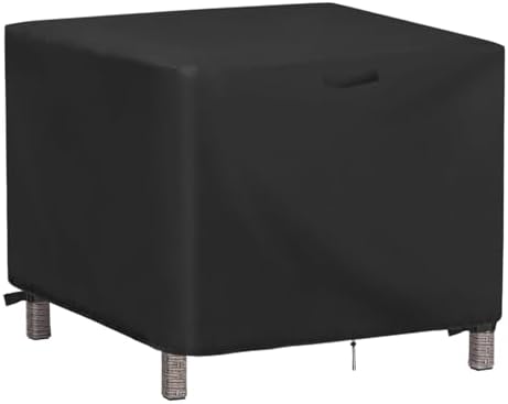 Outdoor Square Table Cover for 26 Inch Bistro Coffee Table by Jungdaoutdoorfurniturecover