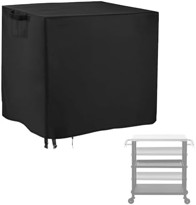 Dining Cart Cover for Feasto 34 In Three-Shelf Movable Table by Jungdaoutdoorfurniturecover
