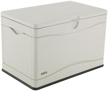 LIFETIME 60059 Black Bottom & Desert Sides and Lid Outdoor Storage Box-80 Gal - Image 3