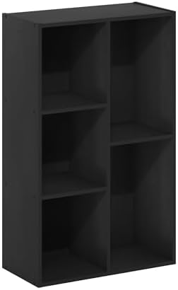 Furinno LUDER Book Shelf, 5-Cube Bookshelf, Reversible Bookcase, 9.4 x 19.5 x - Image 6
