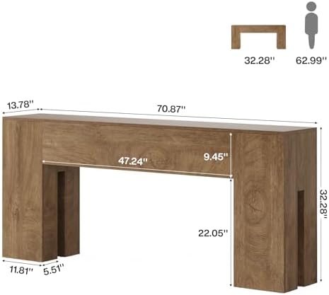 Tribesigns 71-Inch Long Console Table - Image 2