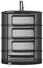 24" Diameter 4 Layer Herb Drying Rack Foldable C-Shaped Zipper by SPONDWILD