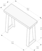 Plank+Beam Classic Console Table, 36 Inch - Image 2