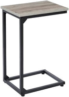 AMHANCIBLE C Shaped End Table, Slide Under Couch Table by AMHANCIBLE