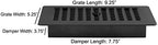 Decor Grates PL408-BLK-10 Louvered Plastic Floor Register, 10 Pack - Image 4