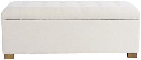 HomePop 46" Tufted Storage Ottoman Bench by HomePop