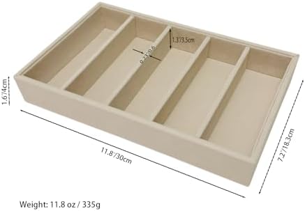 AgentMoon Velvet Eyeglasses Organizer Jewelry Tray, 11.8 oz - Image 2
