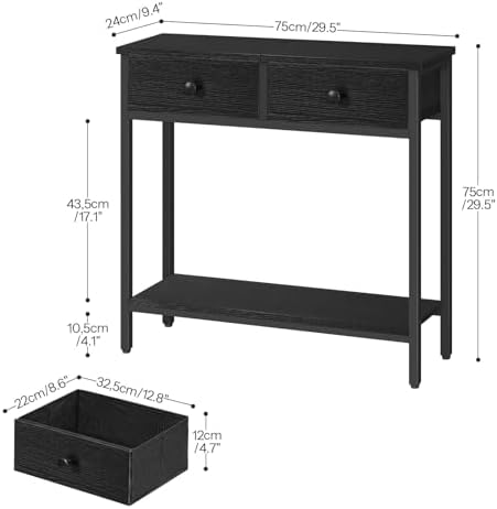 HOOBRO 29.5" Narrow Console Table - Image 3