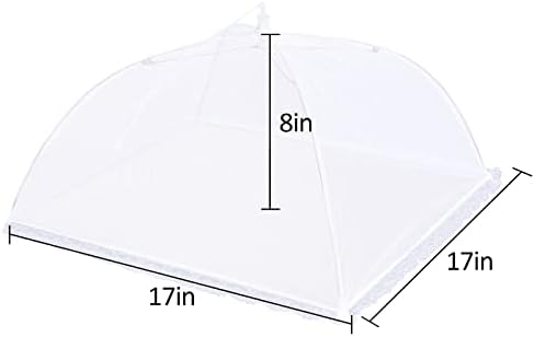 4 Pack Mesh Food Covers 17 inch, Large and Tall Food Covers, Pop-Up Mesh Food - Image 2