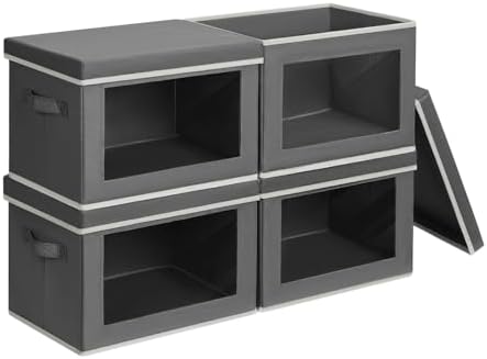 Homsorout Storage Bins with Lids by Homsorout