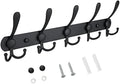 TICONN Wall Mounted Coat Rack, Five Heavy Duty Tri Hooks All Metal Construction by TICONN