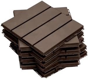 Interlocking Deck Tiles Outdoor Waterproof, Composite Patio Flooring by SHPAIDIRECT