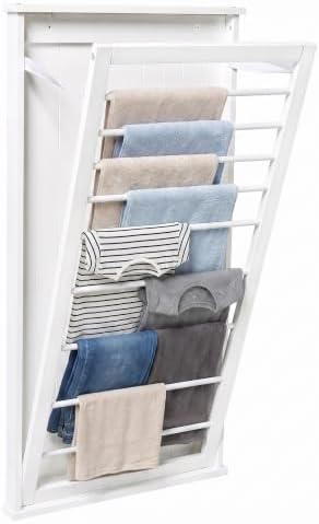 Honey-Can-Do Wall-Mount Wooden Clothes Drying Rack, 30 lb by Honey-Can-Do