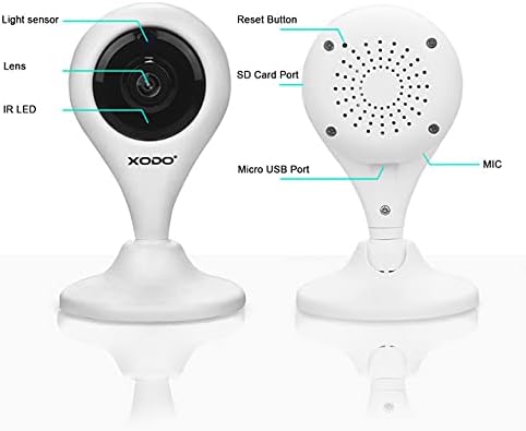 XODO Wireless Security Camera, E4 IP 1080P HD Plug-in Indoor WiFi Camera - Image 3