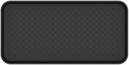 Ottomanson 15" x 30" Multi-Purpose Boot Tray – Waterproof Shoe & Pet Feeding by Ottomanson