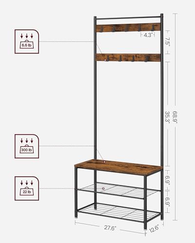 VASAGLE Coat Rack, Hall Tree - Image 4