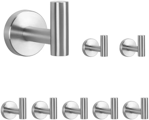 NearMoon Bath Towel Hooks- SUS 304 Stainless Steel Robe Hook Holder, Heavy Duty by NearMoon