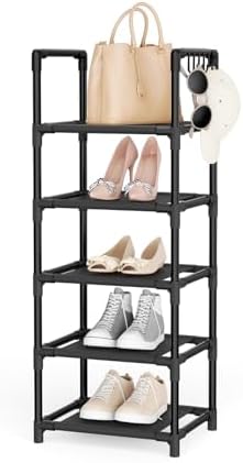 LANTEFUL Narrow Shoe Rack 5 Tier Shoe Shelf Storage by LANTEFULforTidyingHouse
