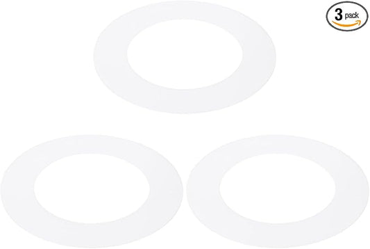 PATIKIL 2.8" ID 4.5" OD Plastic Trim Ring, Translucent Matte White by PATIKIL