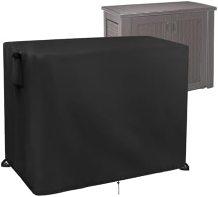 Outdoor Storage Cabinet Cover for Rubber Maid Patio Tool Shed Organization by Guisong