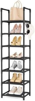 LANTEFUL Tall Shoe Rack 7 Tier Narrow Shoe Shelf Storage by LANTEFULforTidyingHouse