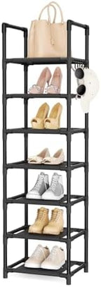 LANTEFUL Tall Shoe Rack 7 Tier Narrow Shoe Shelf Storage by LANTEFULforTidyingHouse