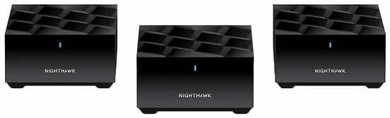 Netgear MK73-100NAR Nighthawk Dual-Band AX3000 3-Pack 3Gbps WiFi 6 Mesh System by Amazon+Renewed