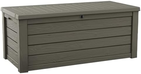 Keter Westwood 150 Gallon Resin Large Outdoor Storage Box by Unknown