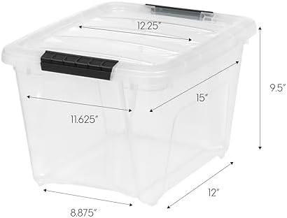 IRIS USA 4-Pack 19 Quart Storage Bins - Image 2