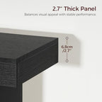 MAHANCRIS Modern Console Table, 47.2" Black Rectangular Entryway Table - Image 5