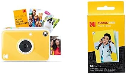 Kodak Printomatic+ Instant Print Digital Camera and Kodak 2ʺ x 3ʺ Premium Zink by Kodak