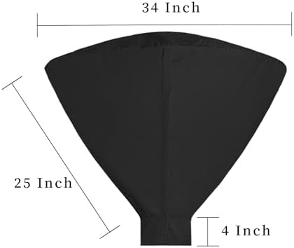 Easy-Going Patio Heater Head Cover, Outdoor Round 34"D Heater Cover - Image 2
