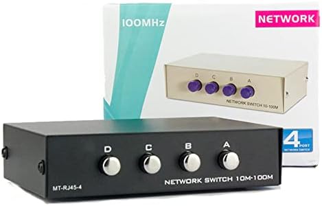 Toptekits 4 Port Way 8P8C RJ45 Network Ethernet Splitter Manual ABCD Sharing - Image 9