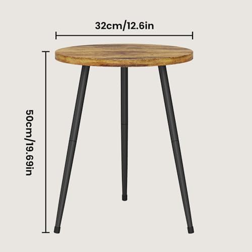 Side Table Small Round End Table Indoor Accent Table - Image 2