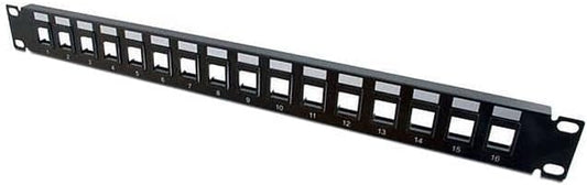 C2G Legrand 16 Port Patch Panel, Ethernet Keystone Panel by CablesToGo