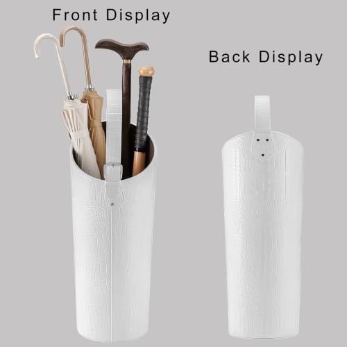 Artificial Leather White Umbrella Holder Stand Entryway Indoor，Modern Umbrella - Image 6