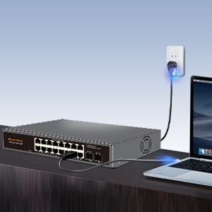 18-Port 2.5G Unmanaged Ethernet Switch, 16×2.5G RJ45 Ports, 2×10G SFP+ Uplink - Image 8