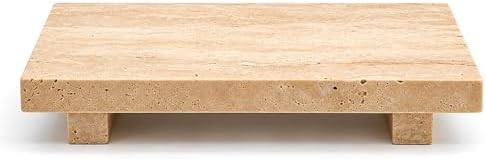 Travertine Vanity Riser for Soap & Perfume 9.84 in by SIRIZEN-DIVING