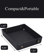 CASIRENA Faux Leather Valet Tray Organizer - Image 4