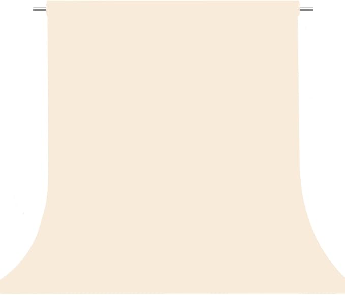 Cream Photography Backdrop for Photoshoot, Photo Backdrop Curtain, Perfect by TERSUM