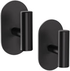 Aikzik Black Adhesive Hooks Heavy Duty, Wall Hooks by Aikzik