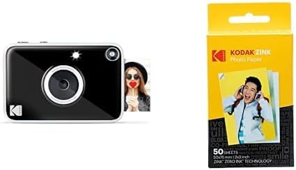 Kodak Printomatic+ Instant Print Digital Camera and Kodak 2ʺ x 3ʺ Premium Zink by Kodak