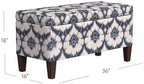HomePop 36" Decorative Storage Bench - Image 3