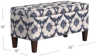 HomePop 36" Decorative Storage Bench - Image 3