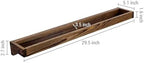 MyGift 30 Inch Rustic Burnt Wood Hanging Shoe Rack Wall Mounted Storage - Image 6